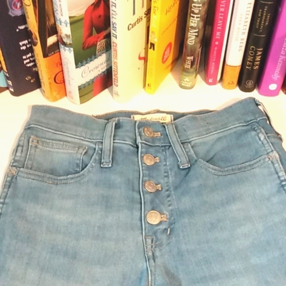 MADEWELL ROADTRIPPER JEGGING BUTTONFLY HIGH RISE JEANS SIZE 25 EUC - Picture 5 of 8